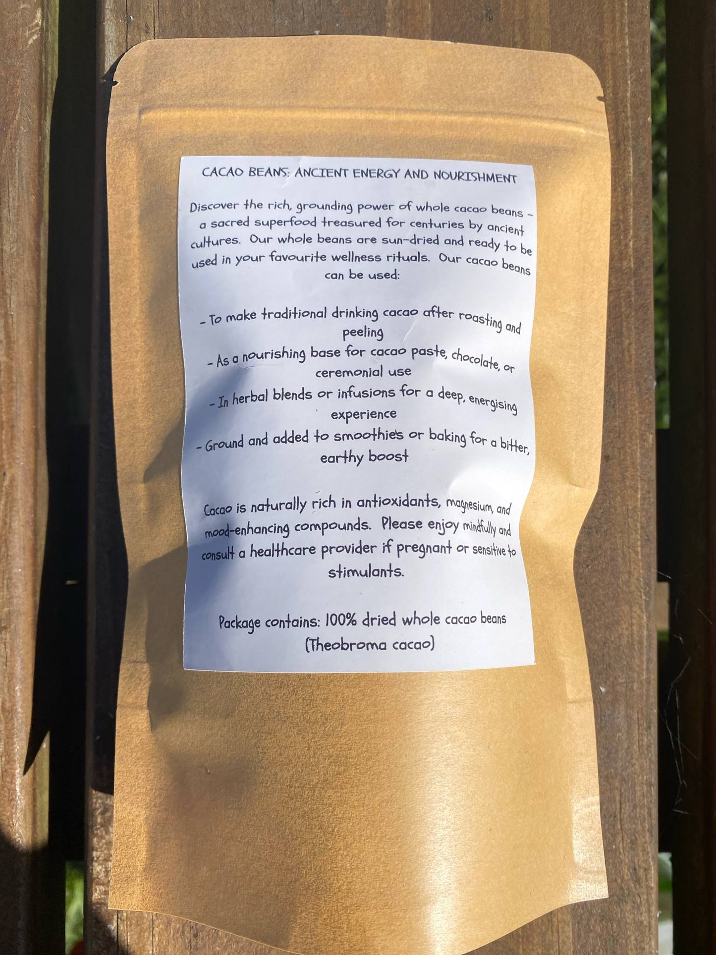 Whole Cacao Beans 150g