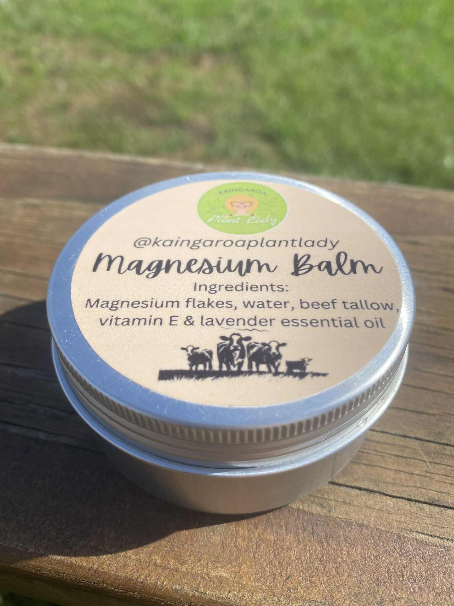 Magnesium Tallow Balm Lavender or Vanilla scented