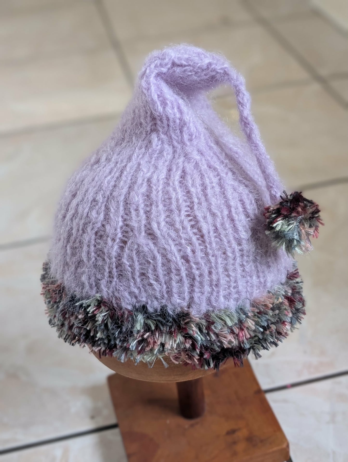 Lavender Pixie Hat $65