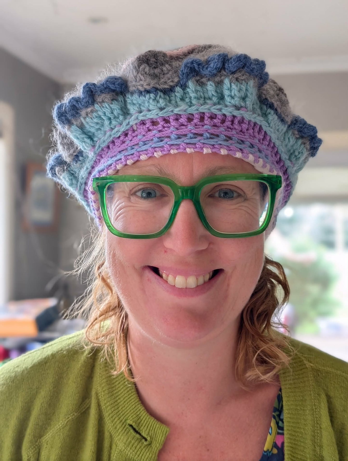 Crochet Mohair Wool Hat $65