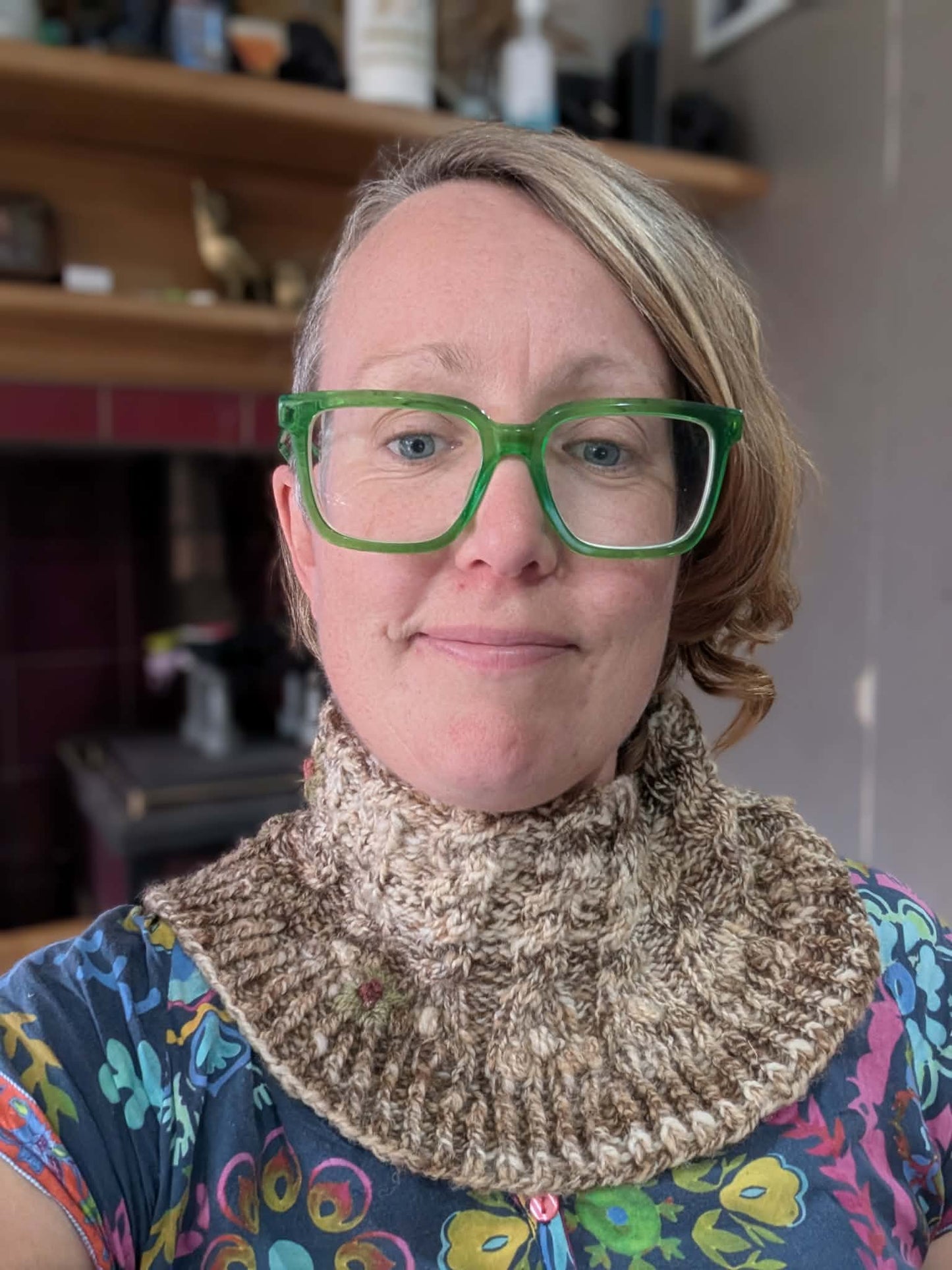 Hand-knitted Cable Neck Warmer $45