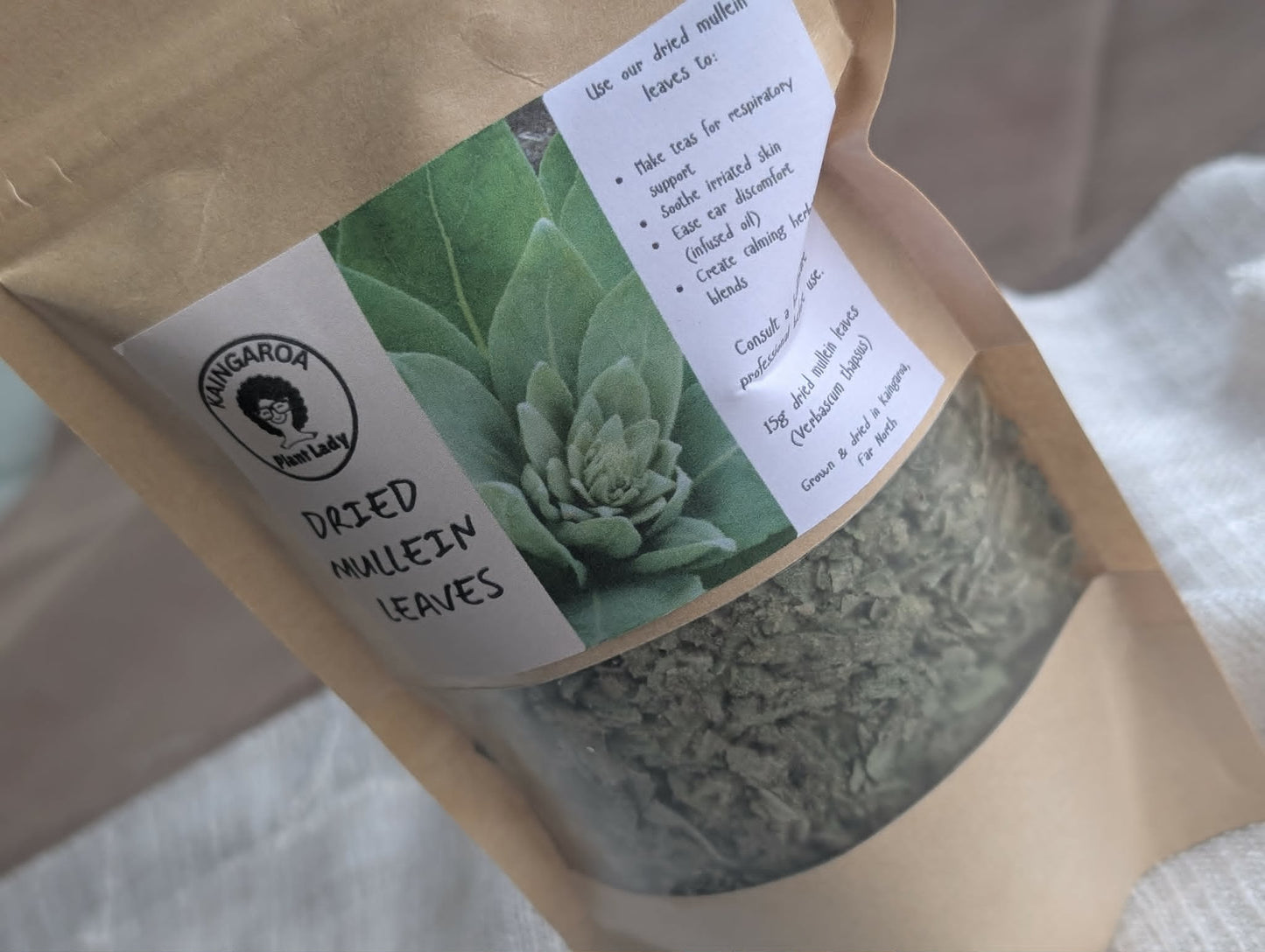 15g Dried Mullein Leaves (Verbascum thapsus)