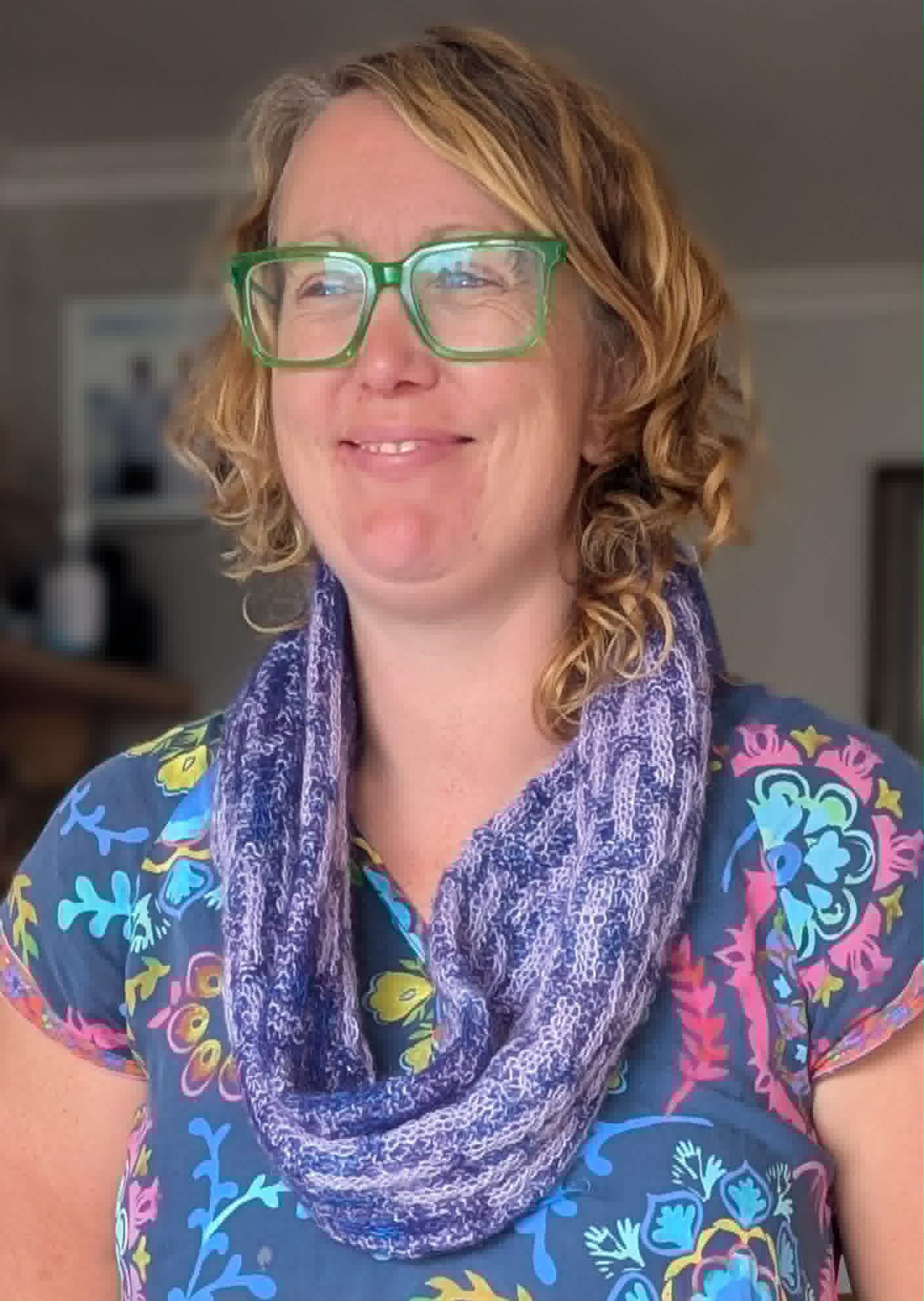 Hand Knit Mohair Wool Cowl $66