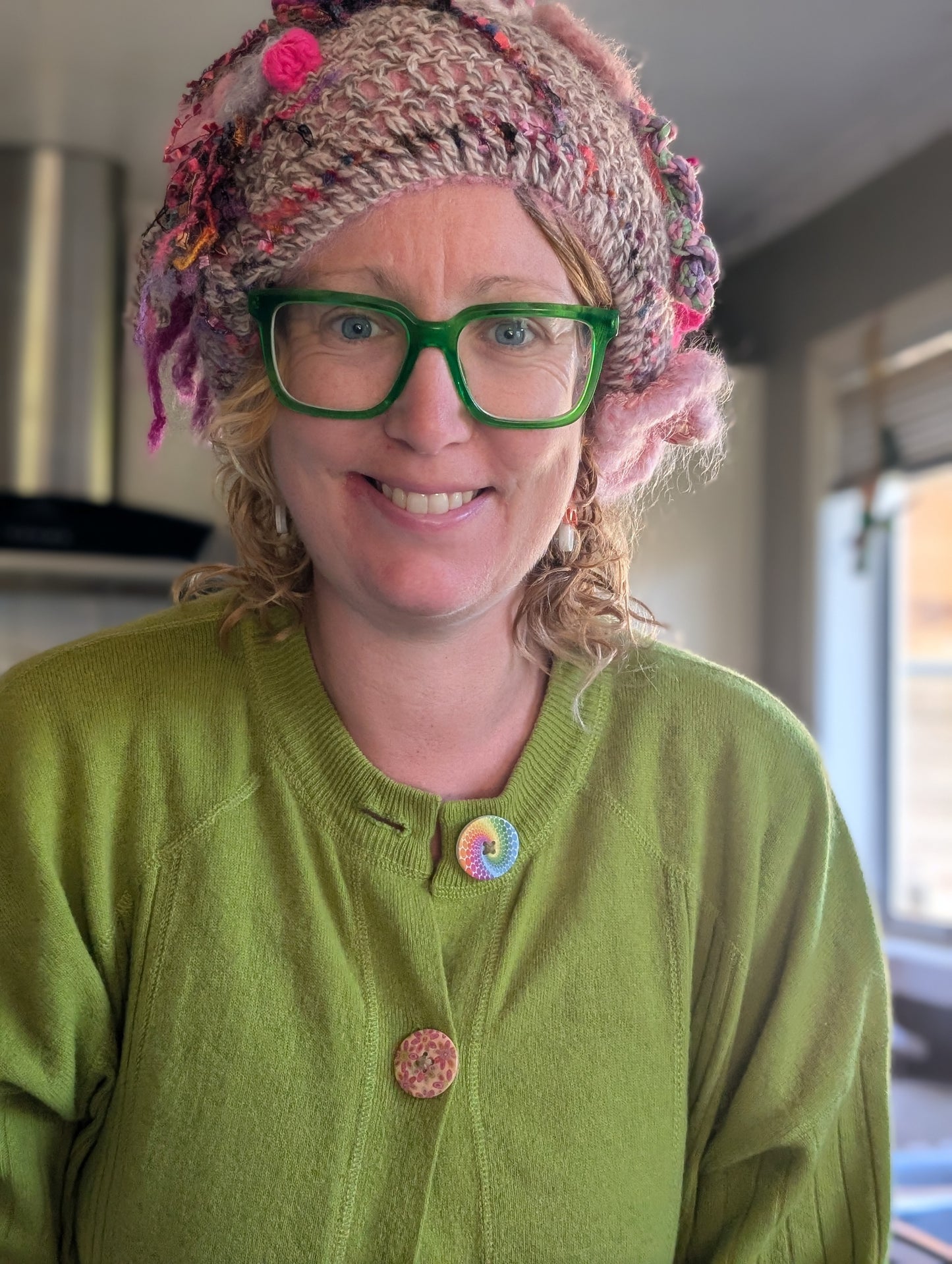 Handcrafted Mohair & Wool Crochet Hat $65