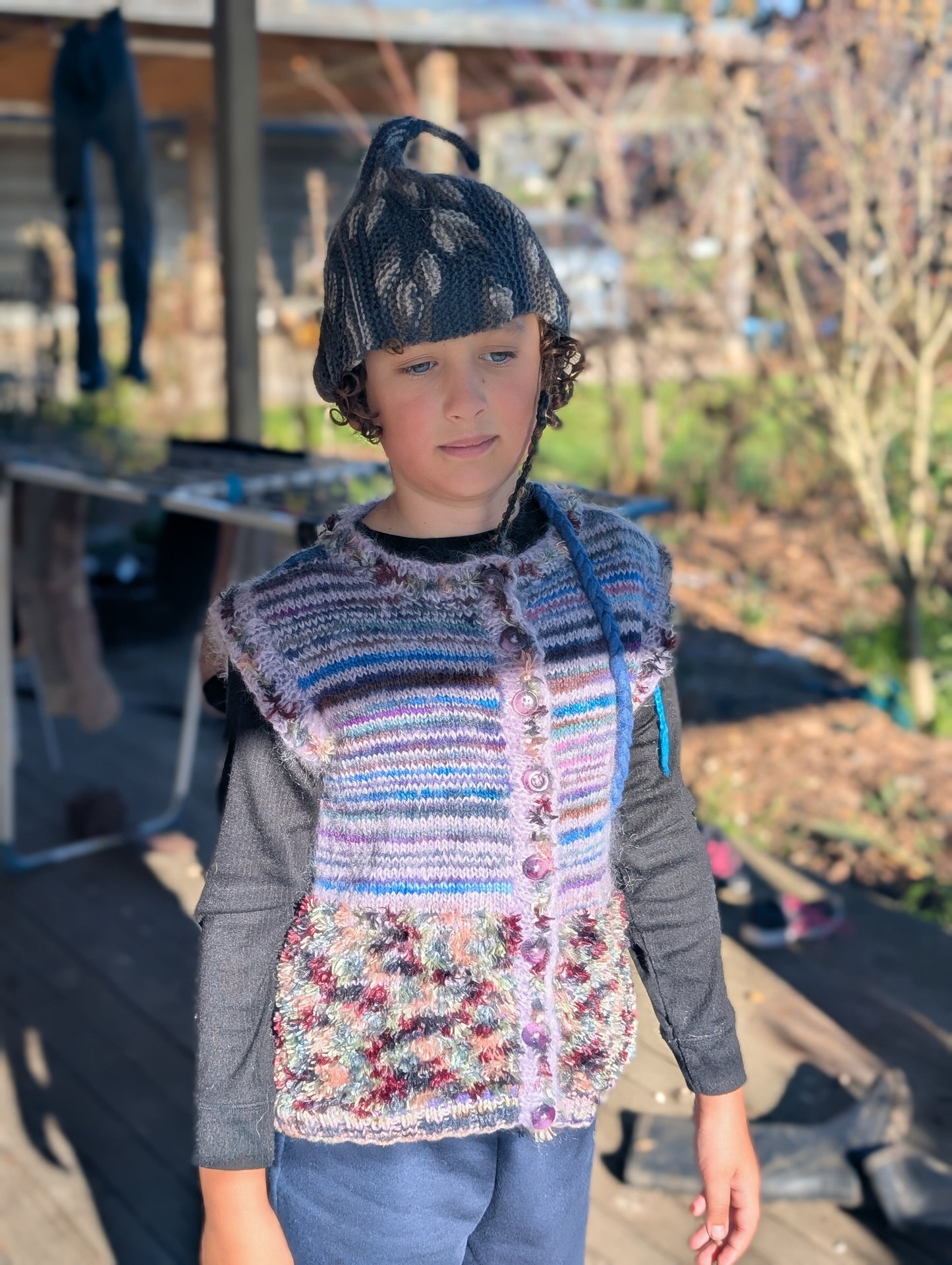 Hand-Knitted Children's Vest $65