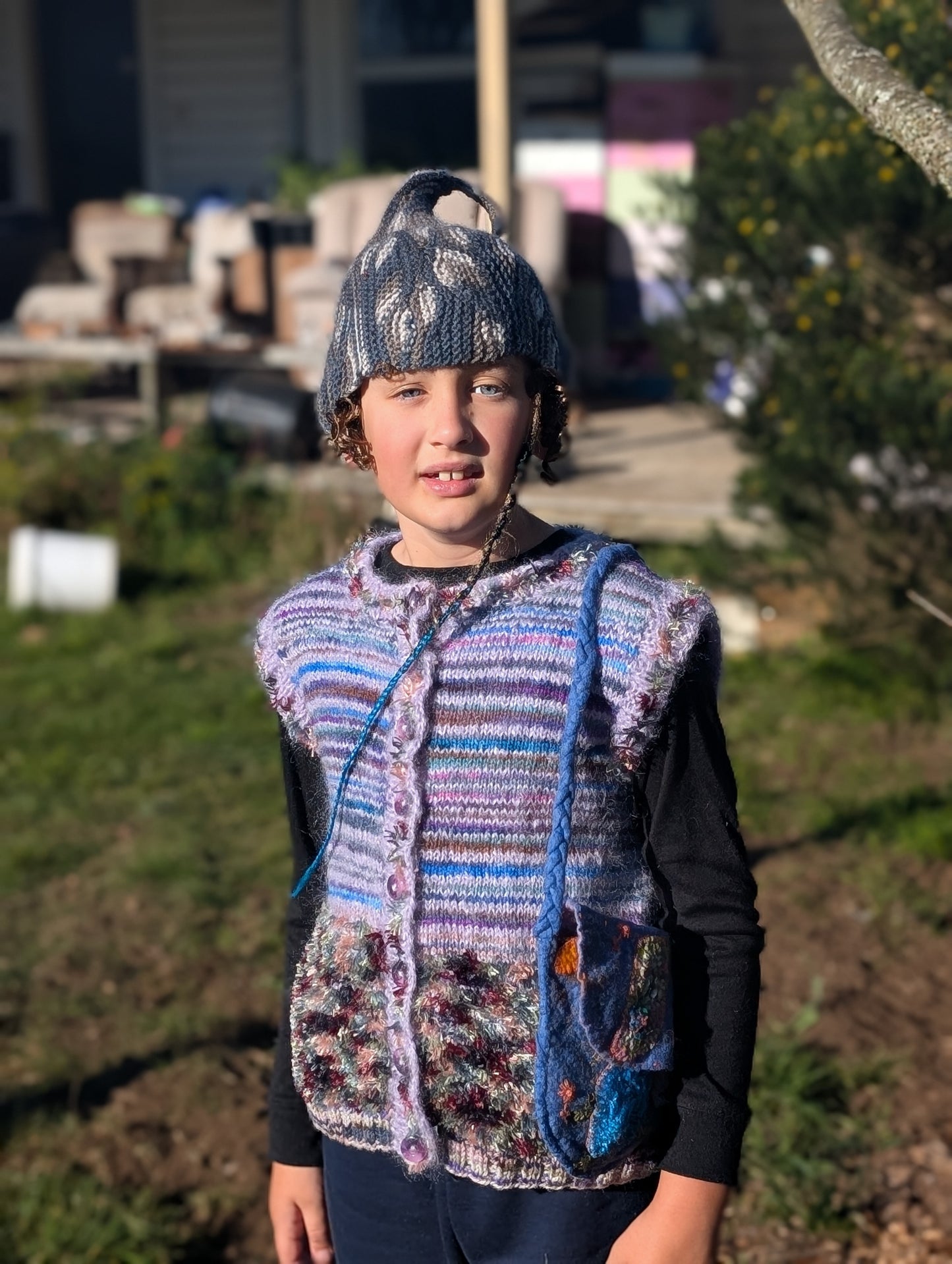 Hand-Knitted Children's Vest $65