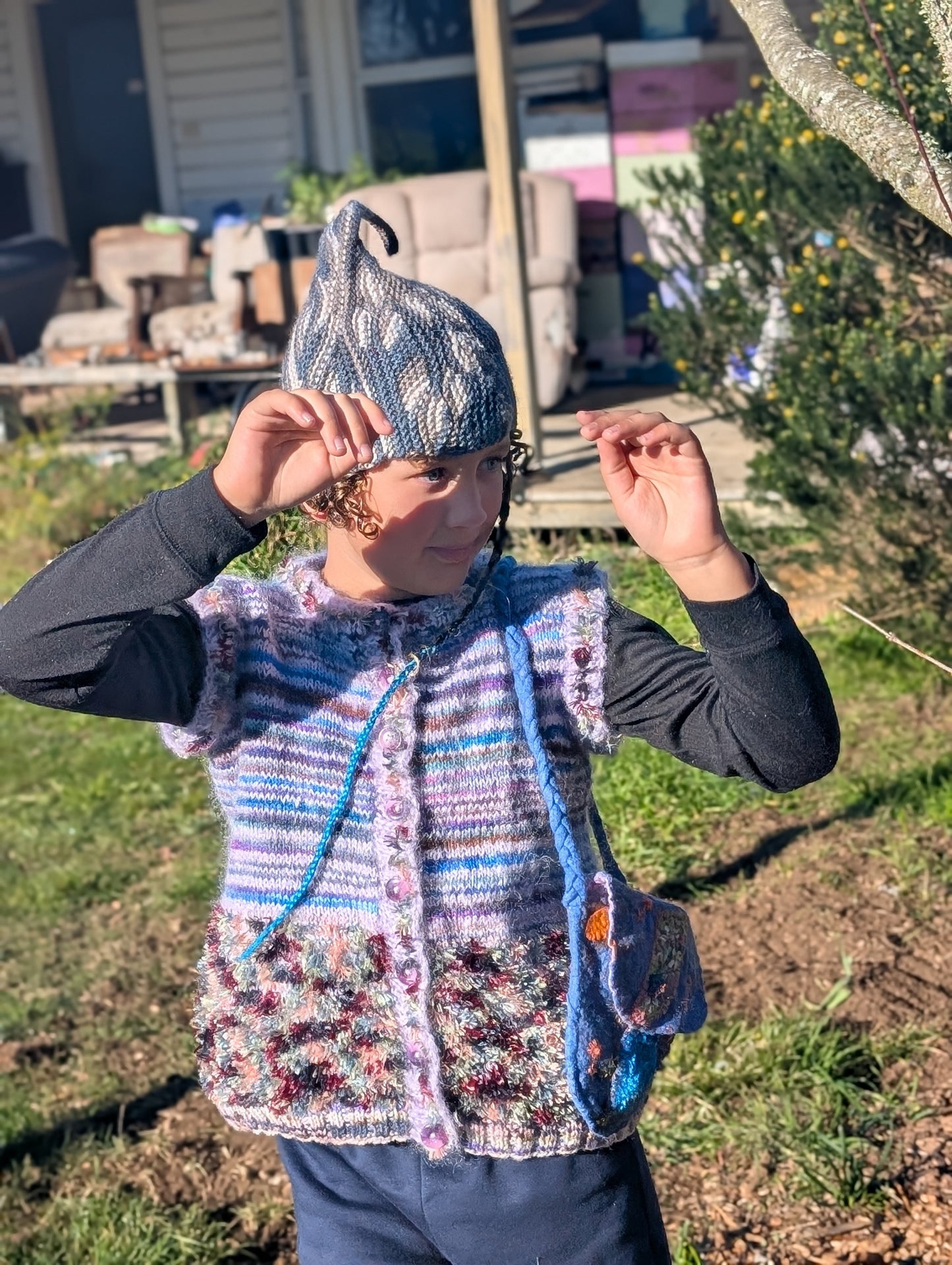 Hand-Knitted Children's Vest $65