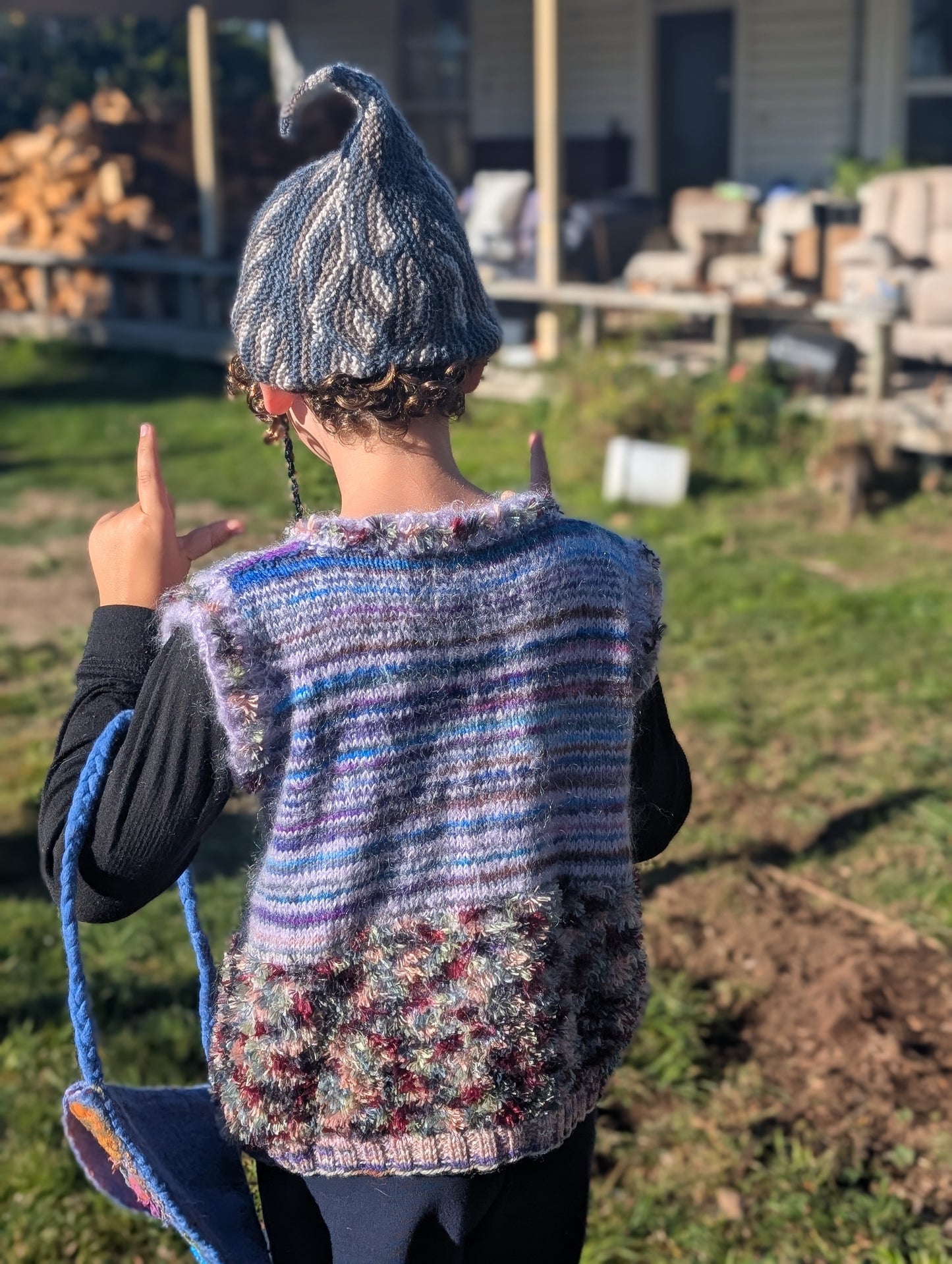 Hand-Knitted Children's Vest $65