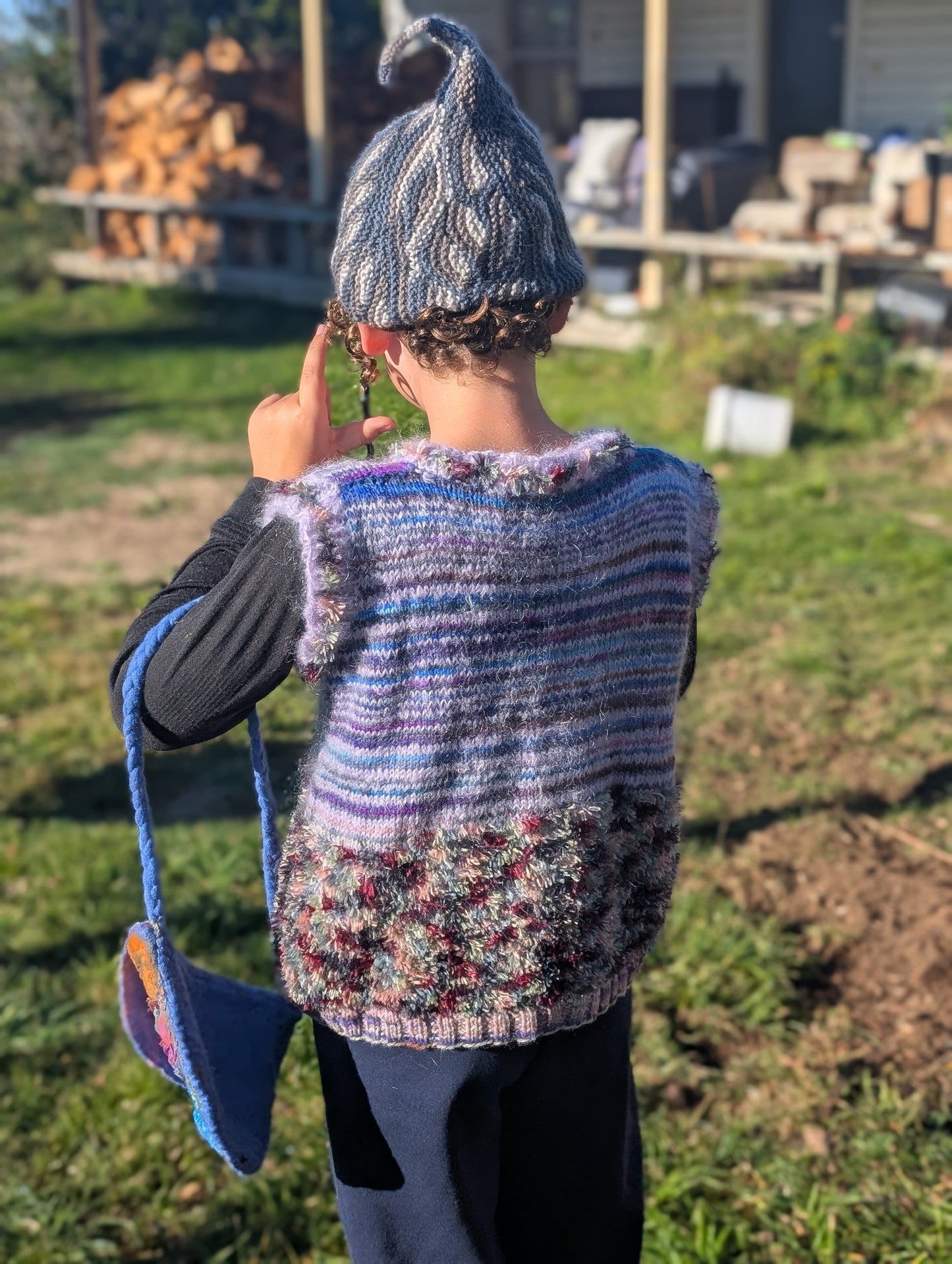 Hand-Knitted Children's Vest $65