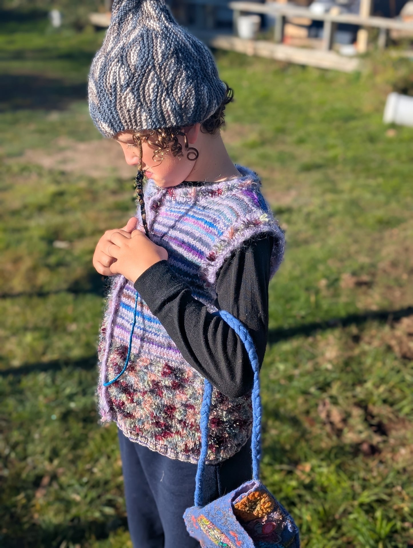 Hand-Knitted Children's Vest $65