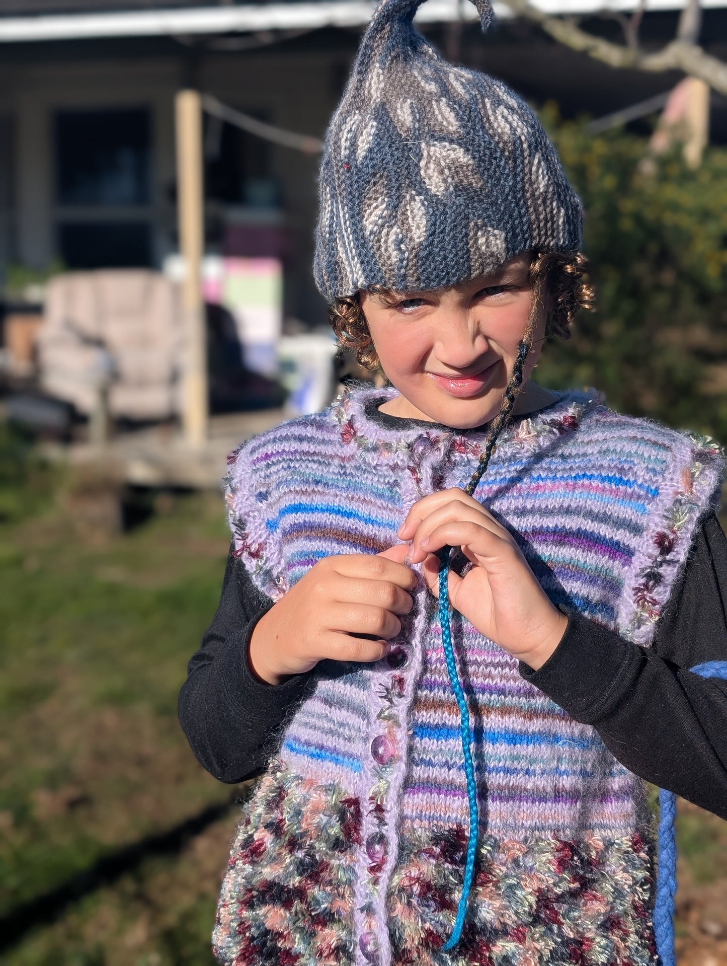 Hand-Knitted Children's Vest $65