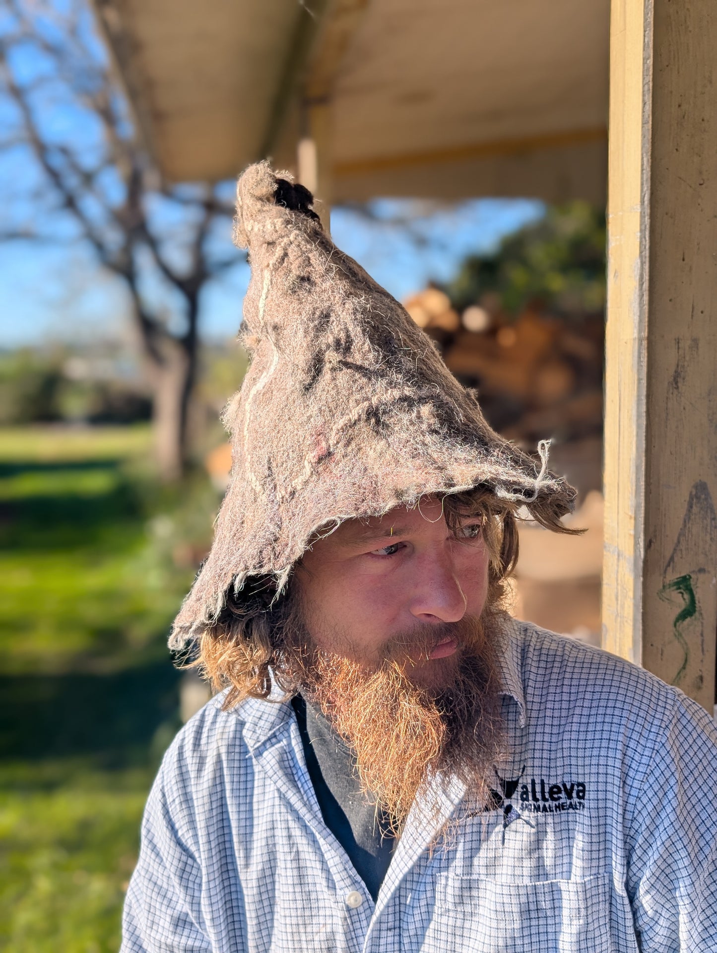 Felted Wizard Hat - Merino, Possum & Alpaca Silk $120