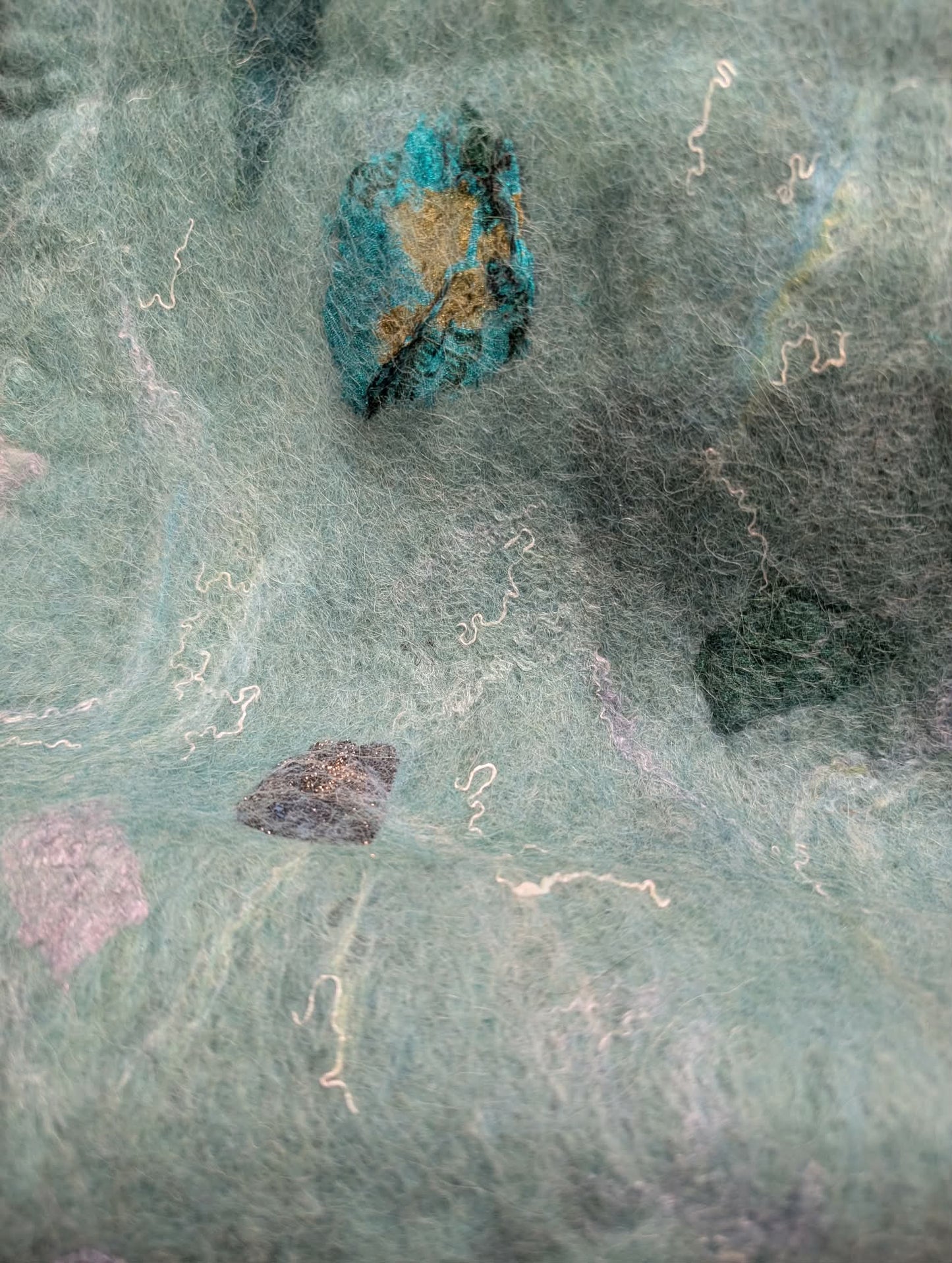 Hand felted Alpaca Scarf