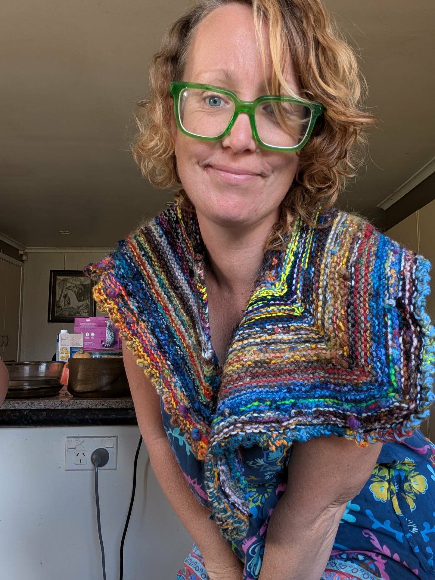 Hand Knit Artisan Collar $85 SOLD
