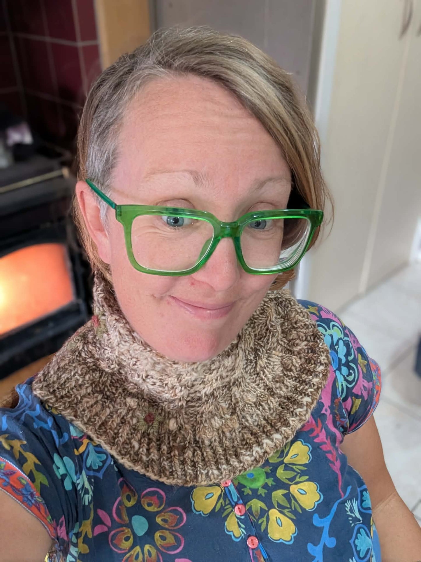 Hand-knitted Cable Neck Warmer $45