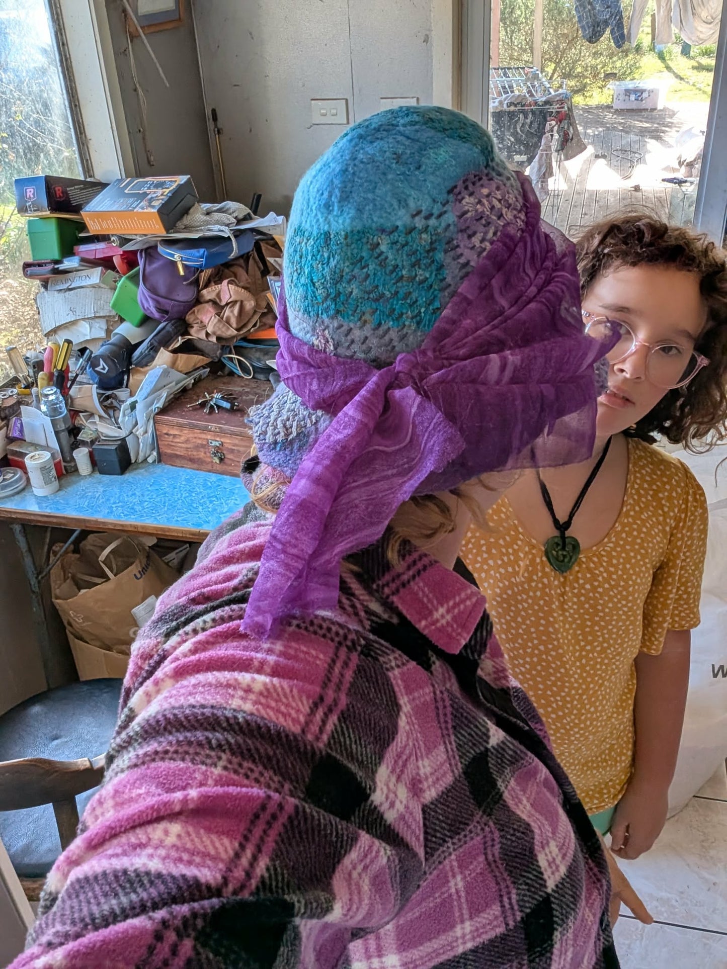 Hand Felted Art Hat $120
