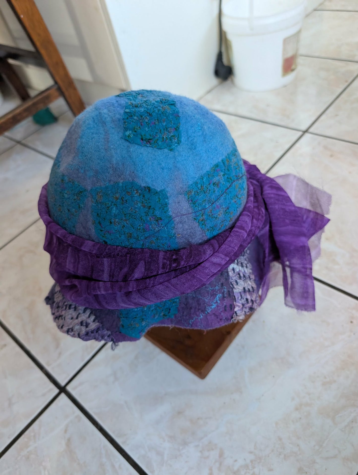 Hand Felted Art Hat $120