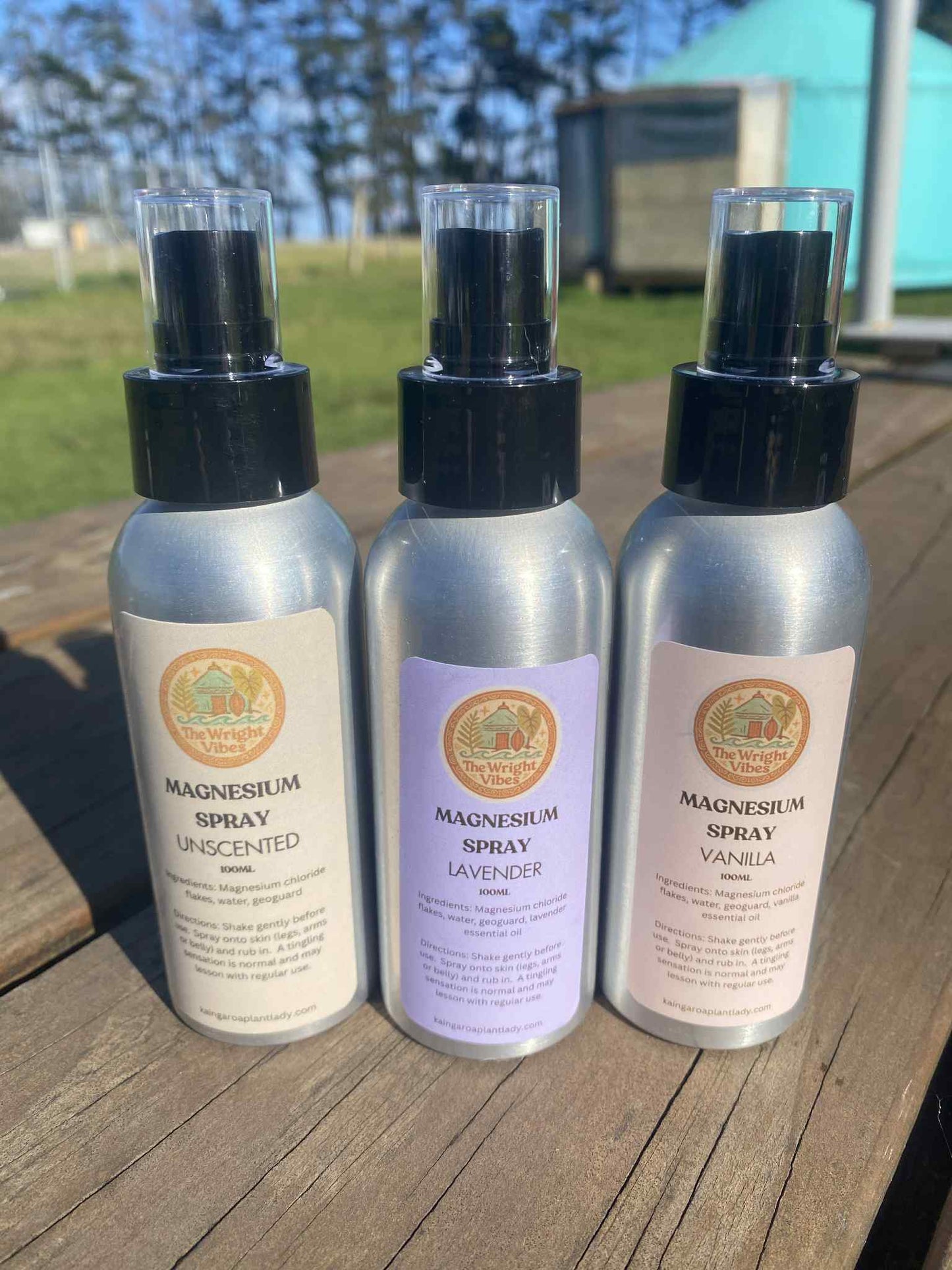 100ml Magnesium Spray (unscented, lavender or vanilla scent)