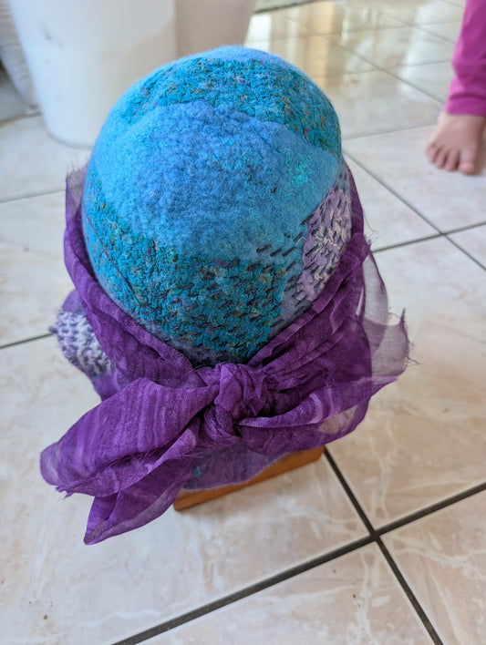 Hand Felted Art Hat $120