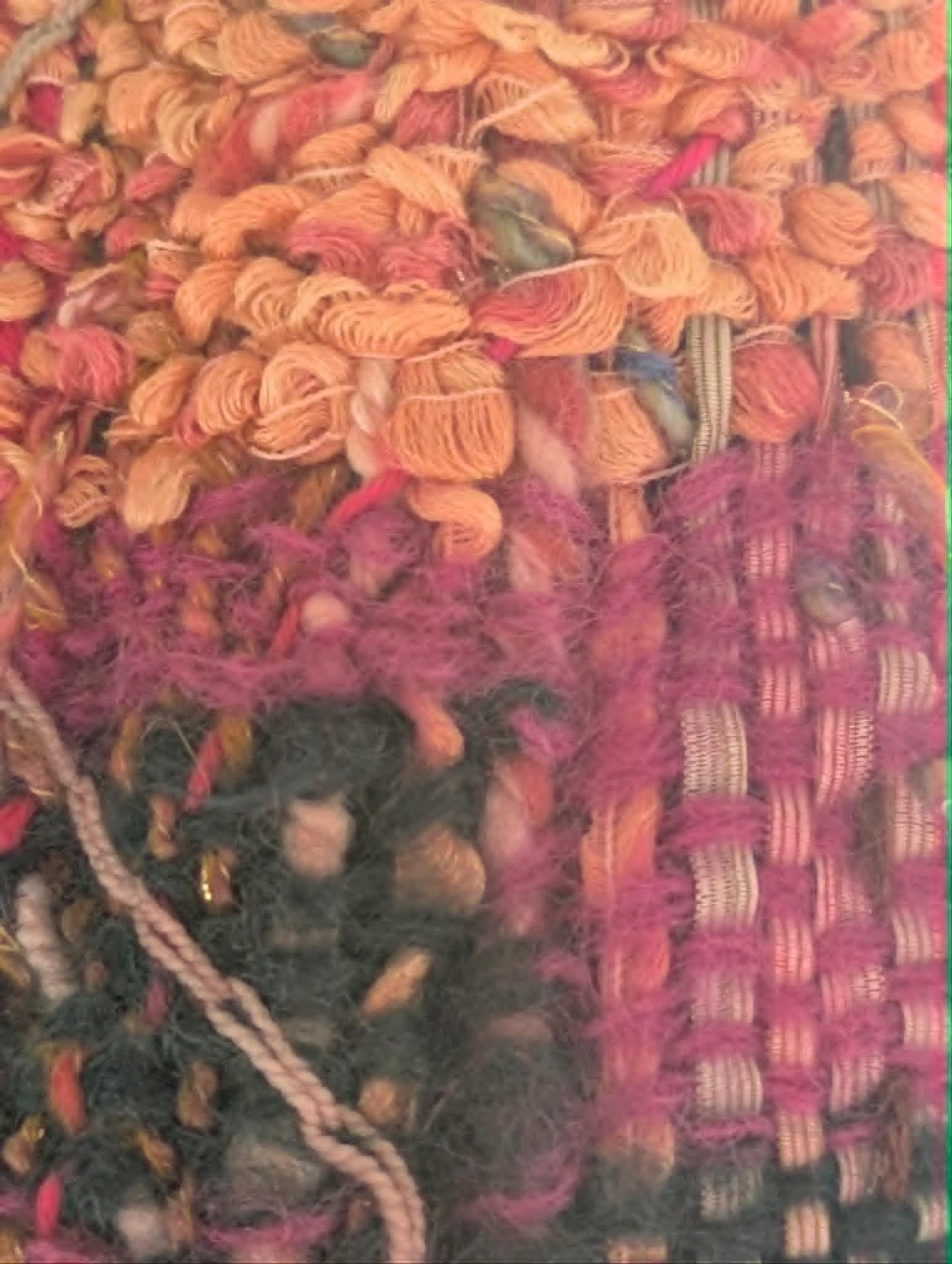 Hand Woven Mixed Fibre Scarf $50