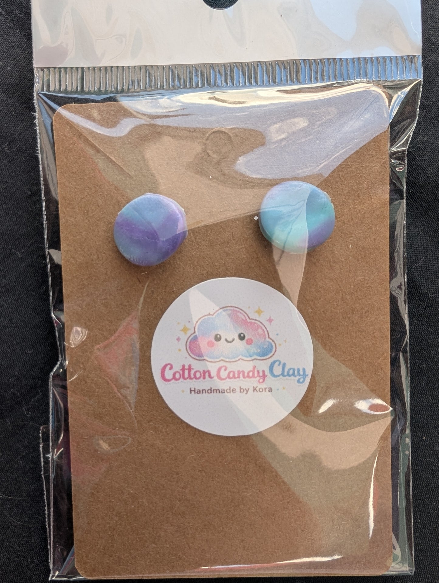 Cotton Candy Clay Earrings