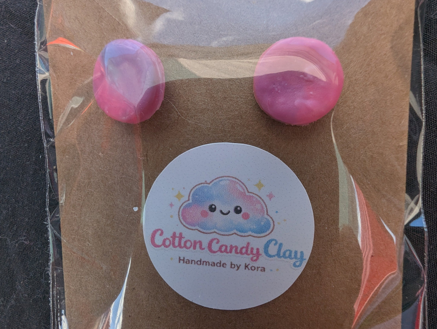 Cotton Candy Clay Earrings