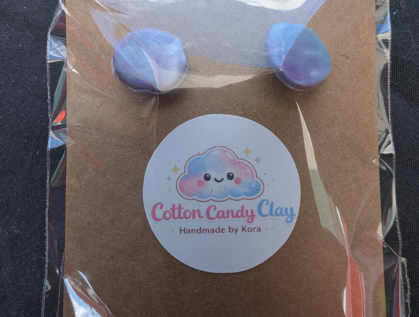 Cotton Candy Clay Earrings